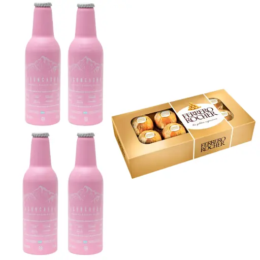 Gin tonic aconcagua pink x4 con bombones de chocolate ii